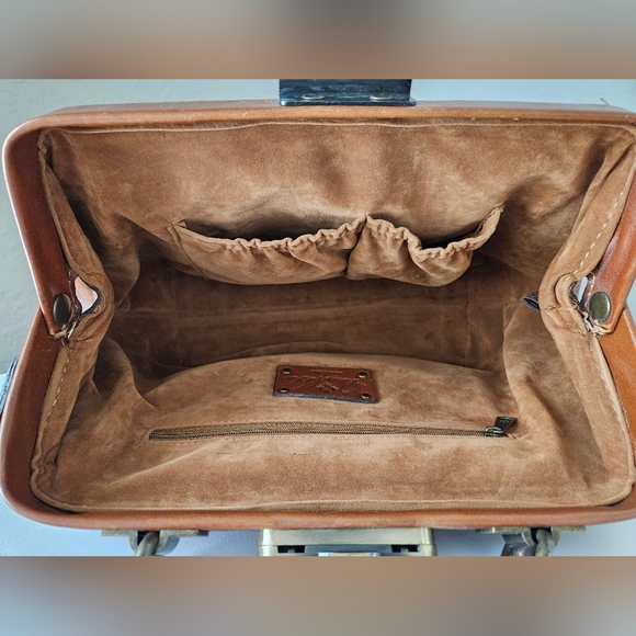 Patricia Nash Leather Gracchi Satchel - Picture 7 of 12